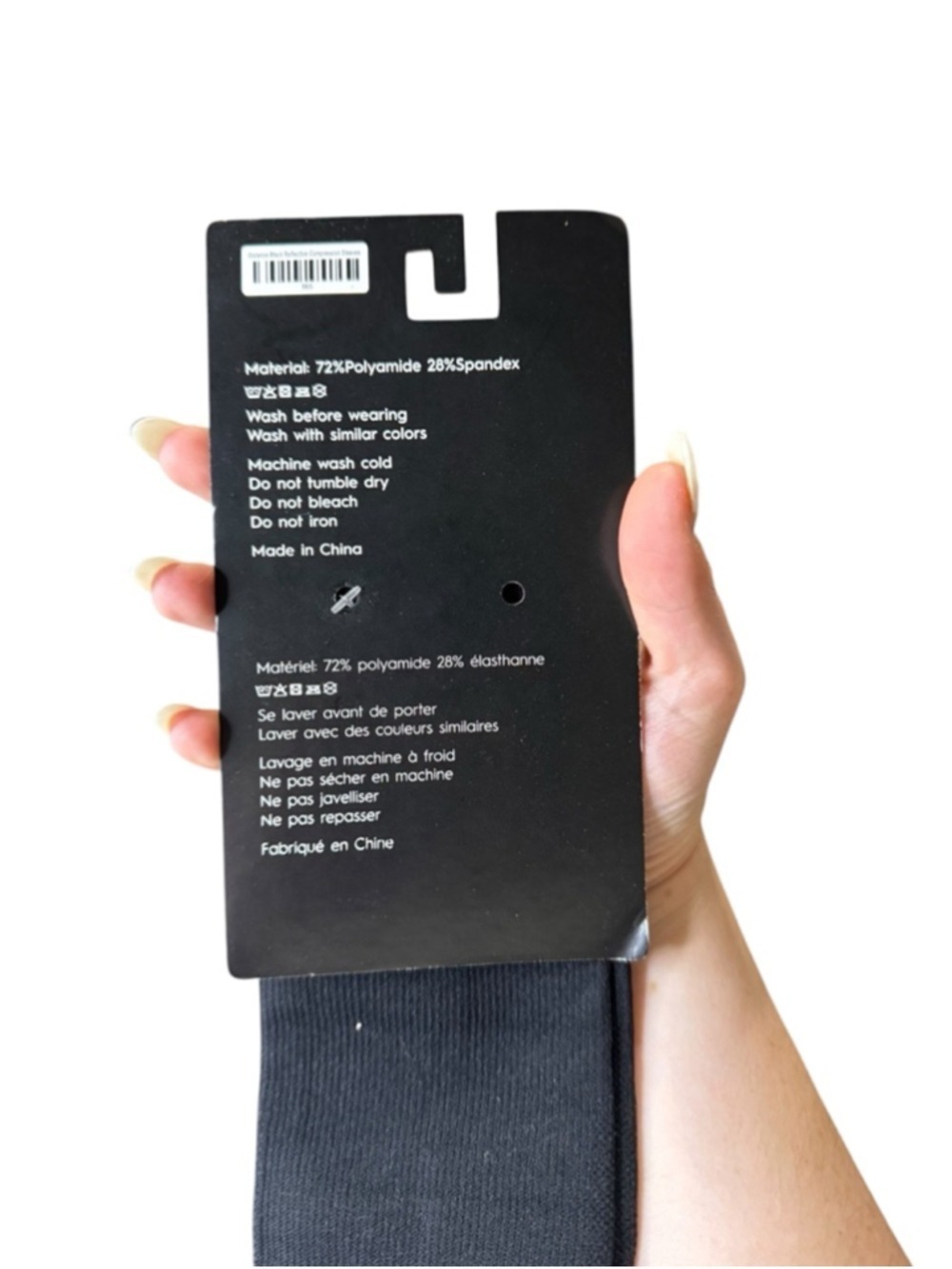 Women's Zyia Active Black Compression Sleeves One Size - Picture 3 of 3
